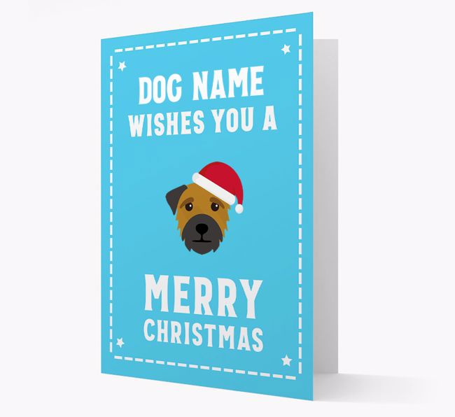 'Christmas Wishes' Card with your {breedFullName} Christmas Icon